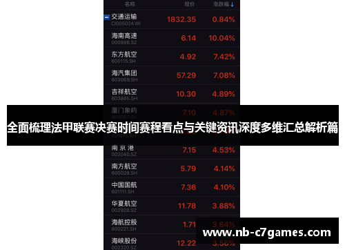 全面梳理法甲联赛决赛时间赛程看点与关键资讯深度多维汇总解析篇